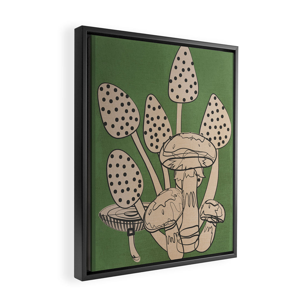 Abstract Mushrooms 4 Framed Canvas Print Gallery Image 2