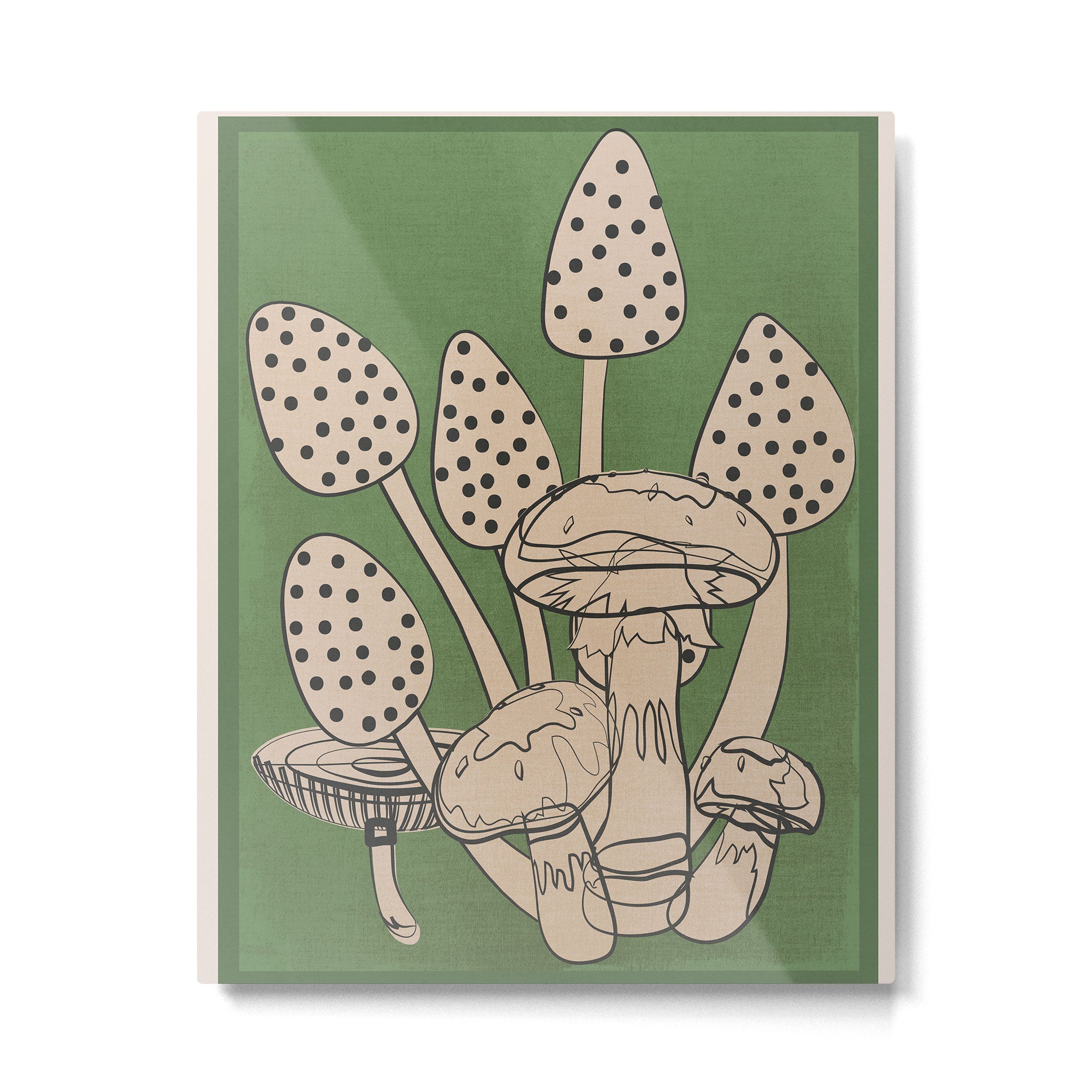 Abstract Mushrooms 4 Metal Print Gallery Image 4