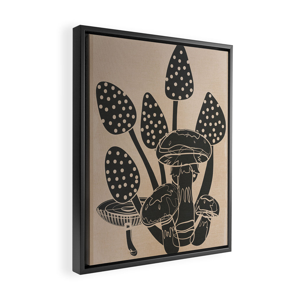 Abstract Mushrooms 6 Framed Canvas Print Gallery Image 2