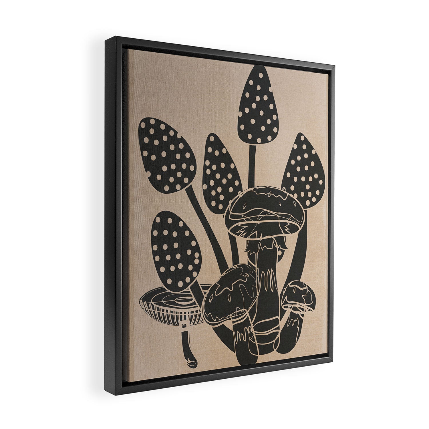 Abstract Mushrooms 6 Framed Canvas Print Gallery Image 2