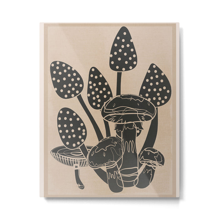 Abstract Mushrooms 6 Metal Print Gallery Image 1