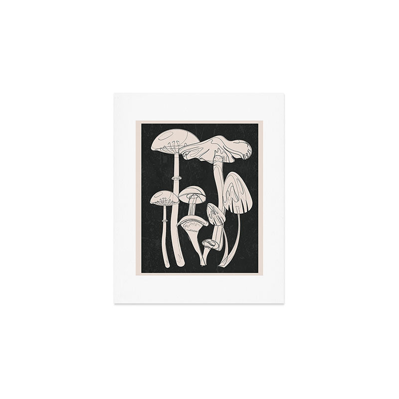 Abstract Mushrooms 7 Art Print Gallery Image 1