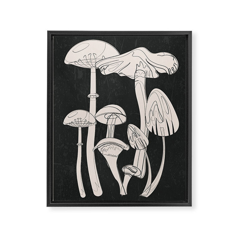 Abstract Mushrooms 7 Framed Canvas Print Gallery Image 6