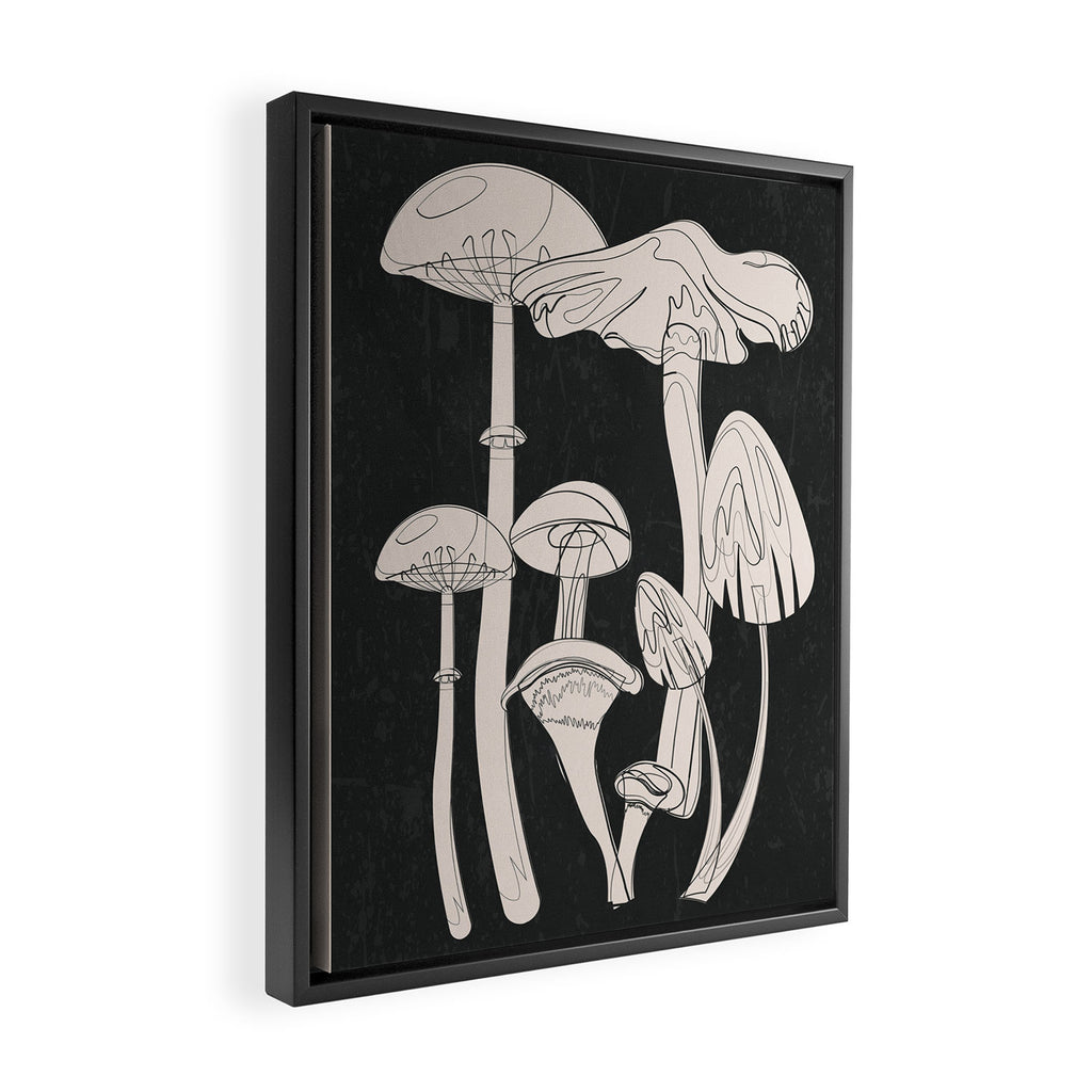 Abstract Mushrooms 7 Framed Canvas Print Gallery Image 2