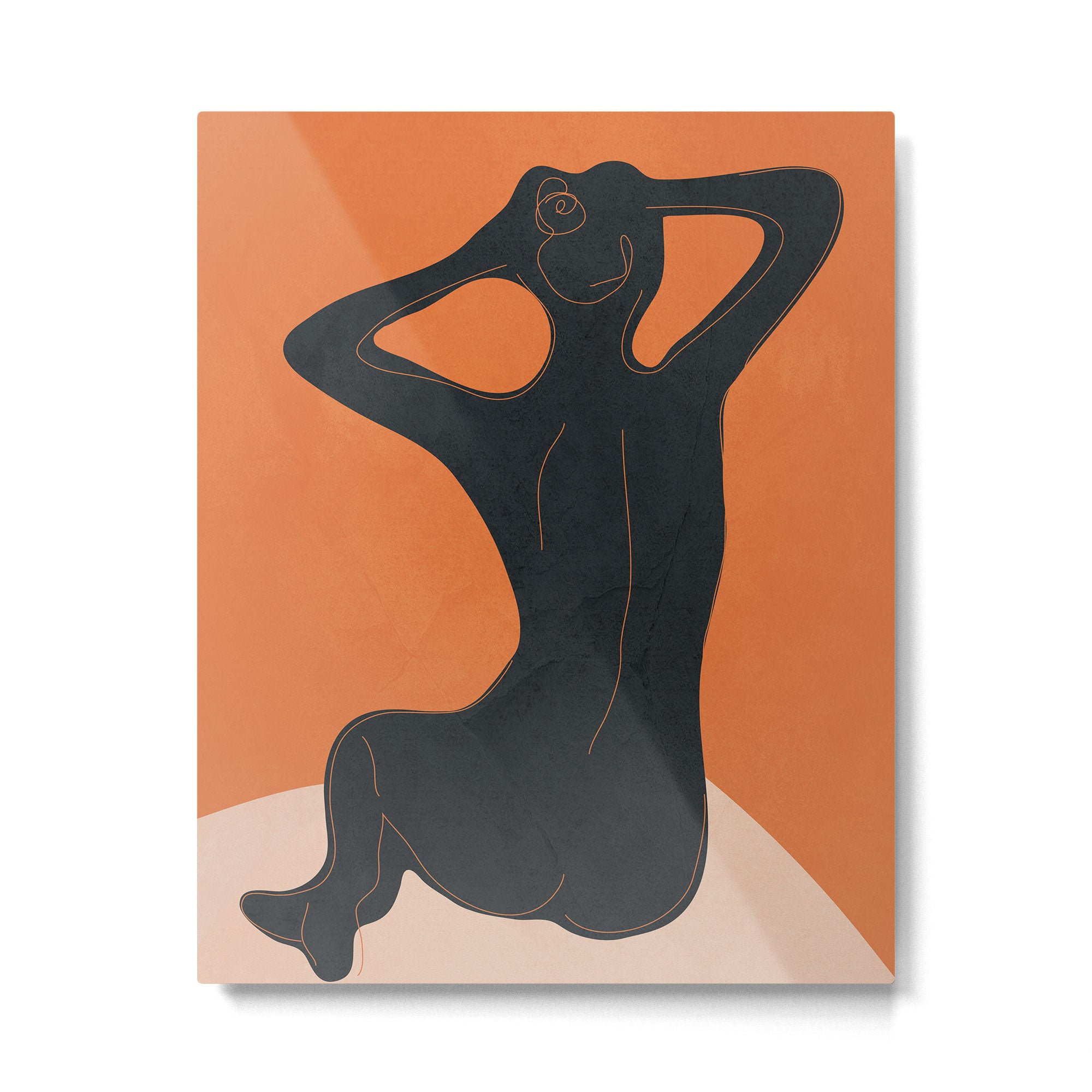 Abstract Nude I Metal Print Gallery Image 6