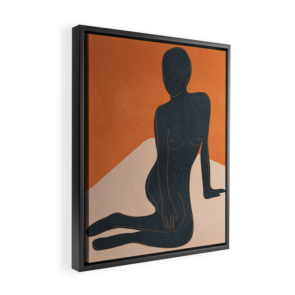 Abstract Nude III Framed Canvas Print Gallery Image 2