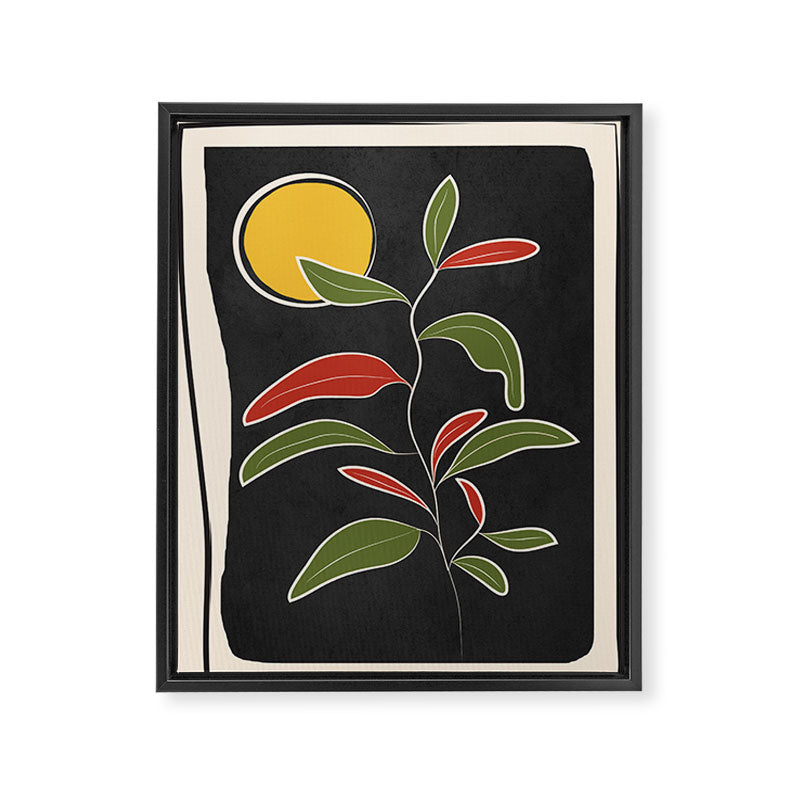 Abstract Plant 01 Framed Canvas Print Gallery Image 6
