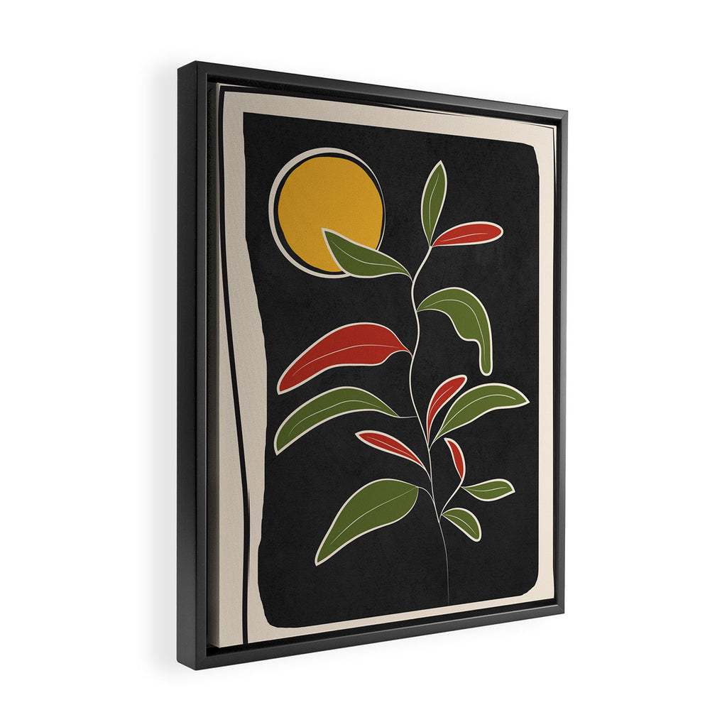 Abstract Plant 01 Framed Canvas Print Gallery Image 2
