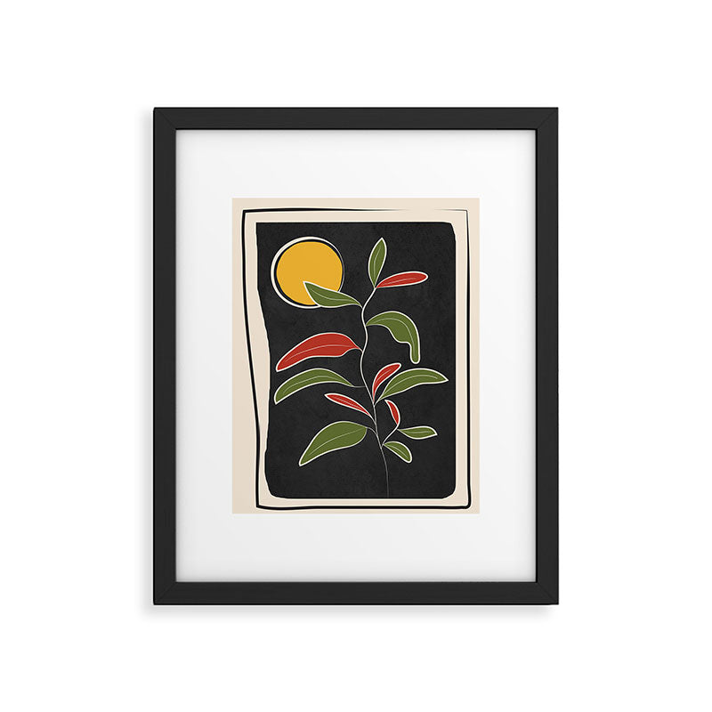 Abstract Plant 01 Framed Art Print Gallery Image 5