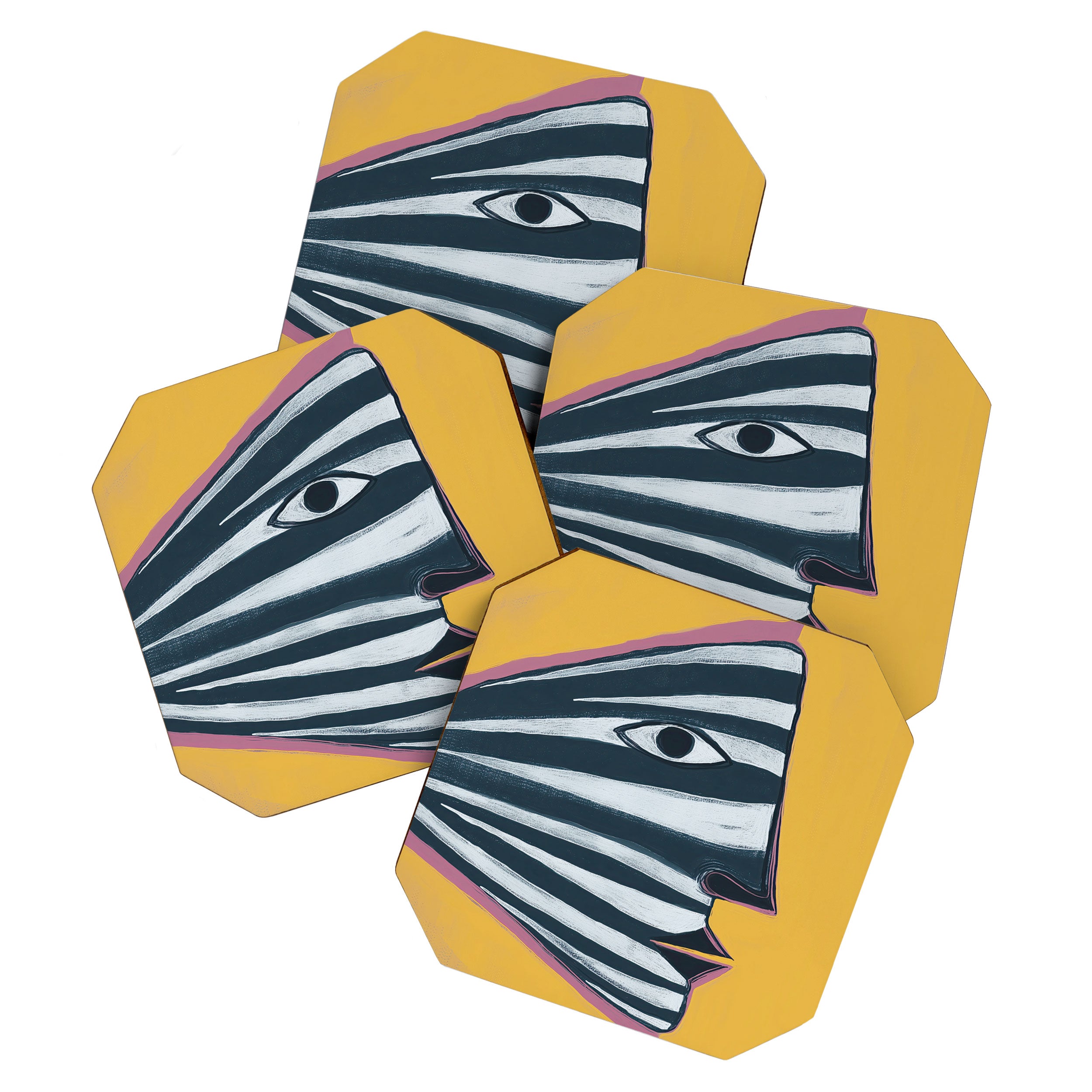 Abstract Profile Coaster Gallery Image 1