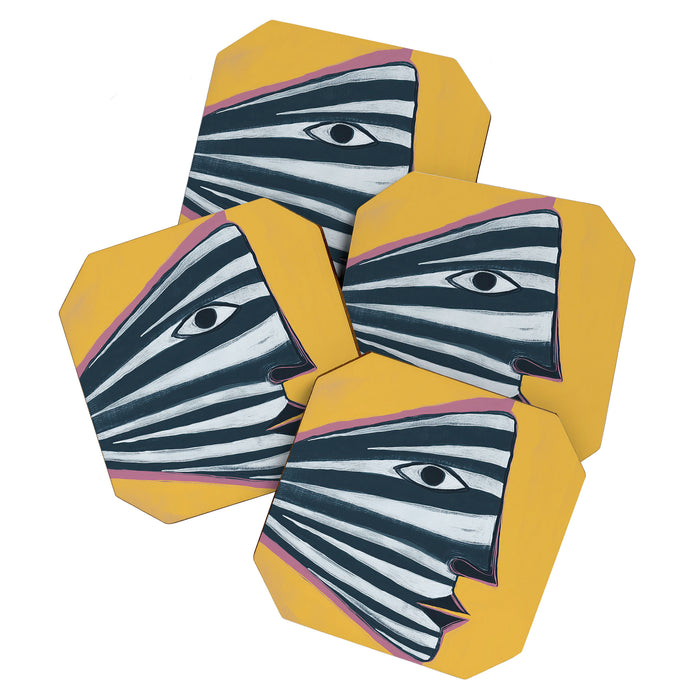 Abstract Profile Coaster Gallery Image 1