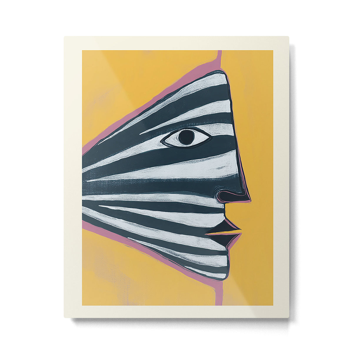 Abstract Profile Metal Print Gallery Image 4