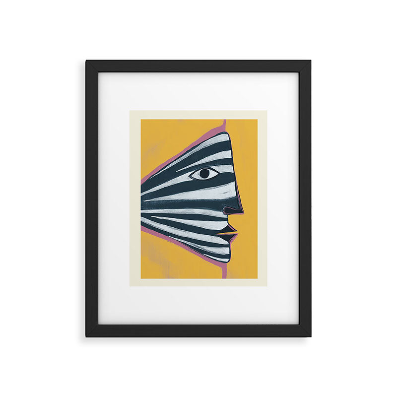 Abstract Profile Framed Art Print Gallery Image 5