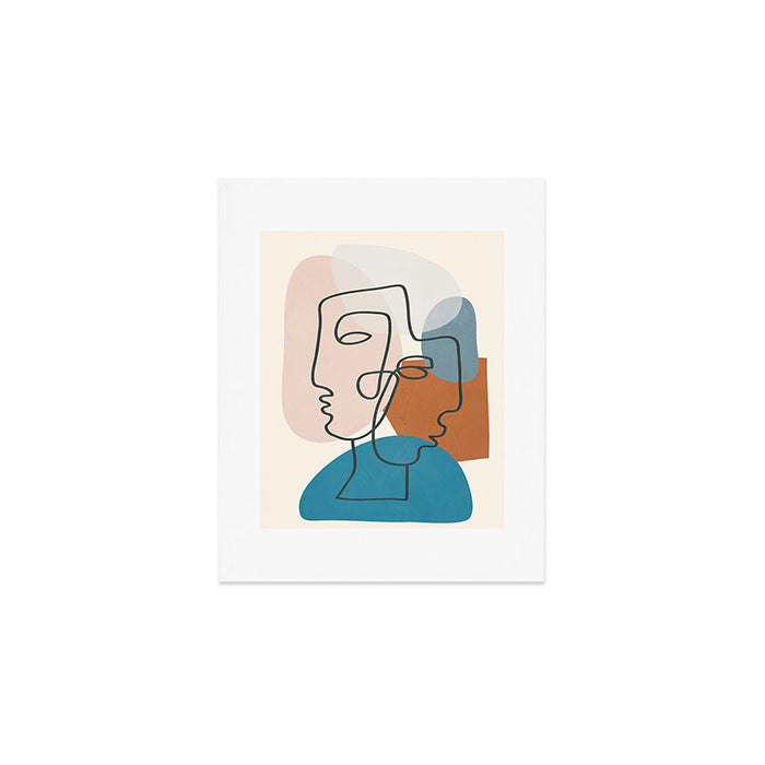 Abstract Profiles 01 Art Print Gallery Image 1