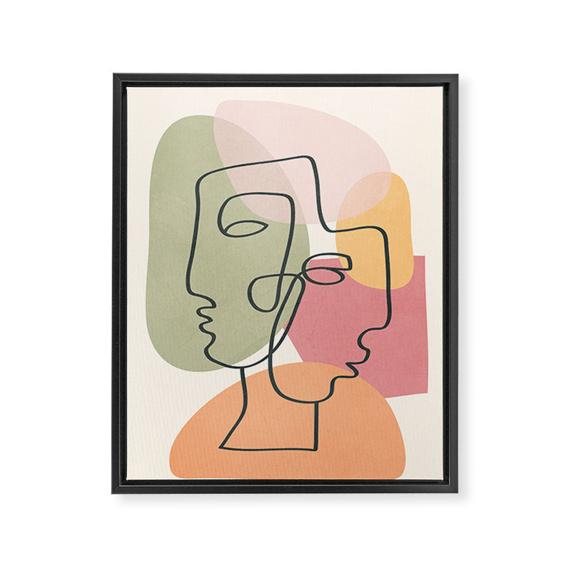 Abstract Profiles 04 Framed Canvas Print Gallery Image 6