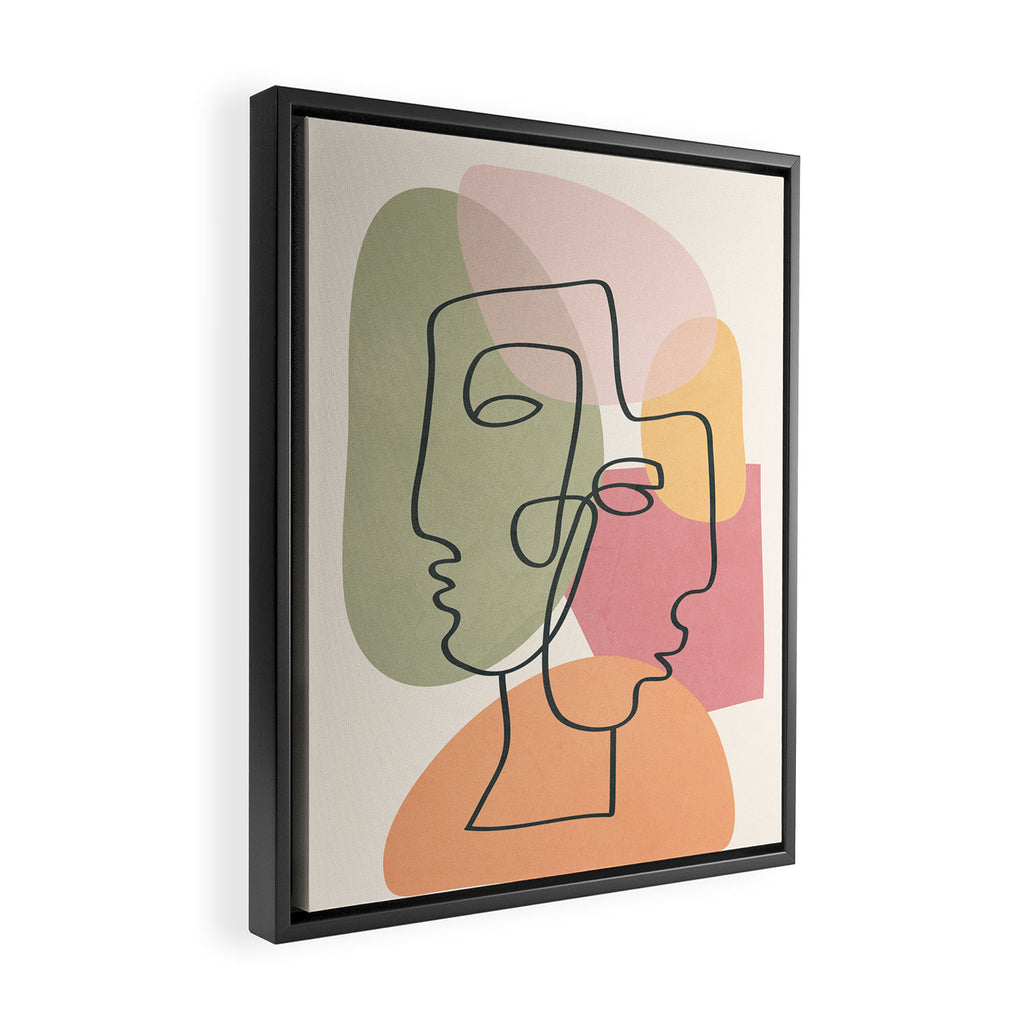 Abstract Profiles 04 Framed Canvas Print Gallery Image 2