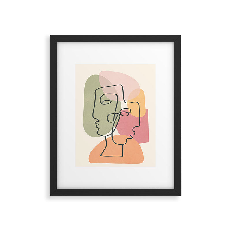Abstract Profiles 04 Framed Art Print Gallery Image 5