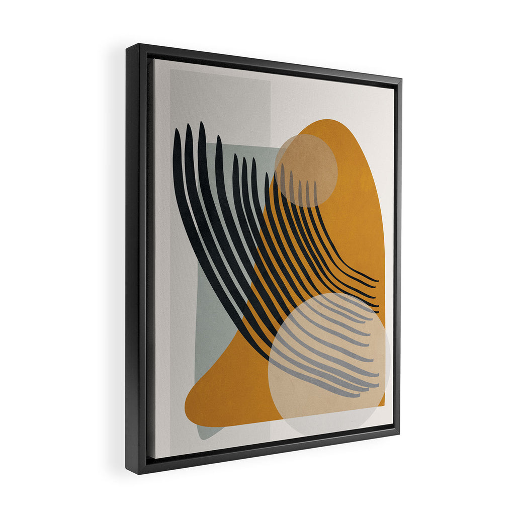 Abstract Shapes 33 Framed Canvas Print Gallery Image 2