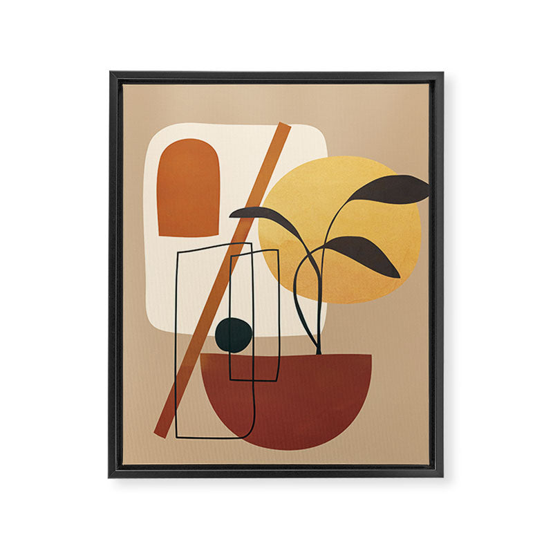 Abstract Shapes No 17 Framed Canvas Print Gallery Image 6