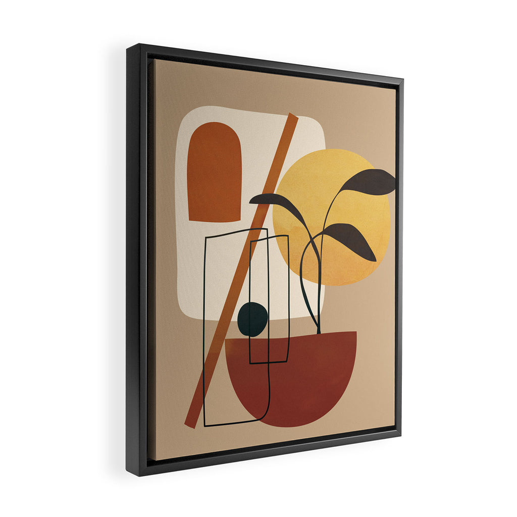Abstract Shapes No 17 Framed Canvas Print Gallery Image 2
