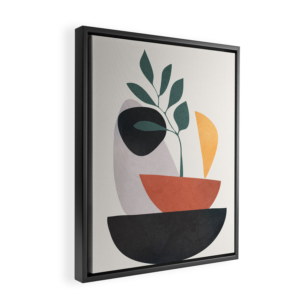 Abstract Shapes No 23 Framed Canvas Print Gallery Image 2