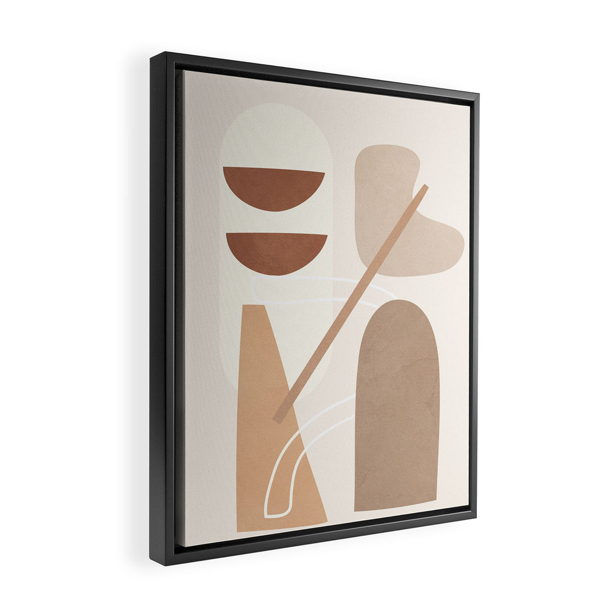 Abstract Shapes No 23 Framed Canvas Print Gallery Image 2