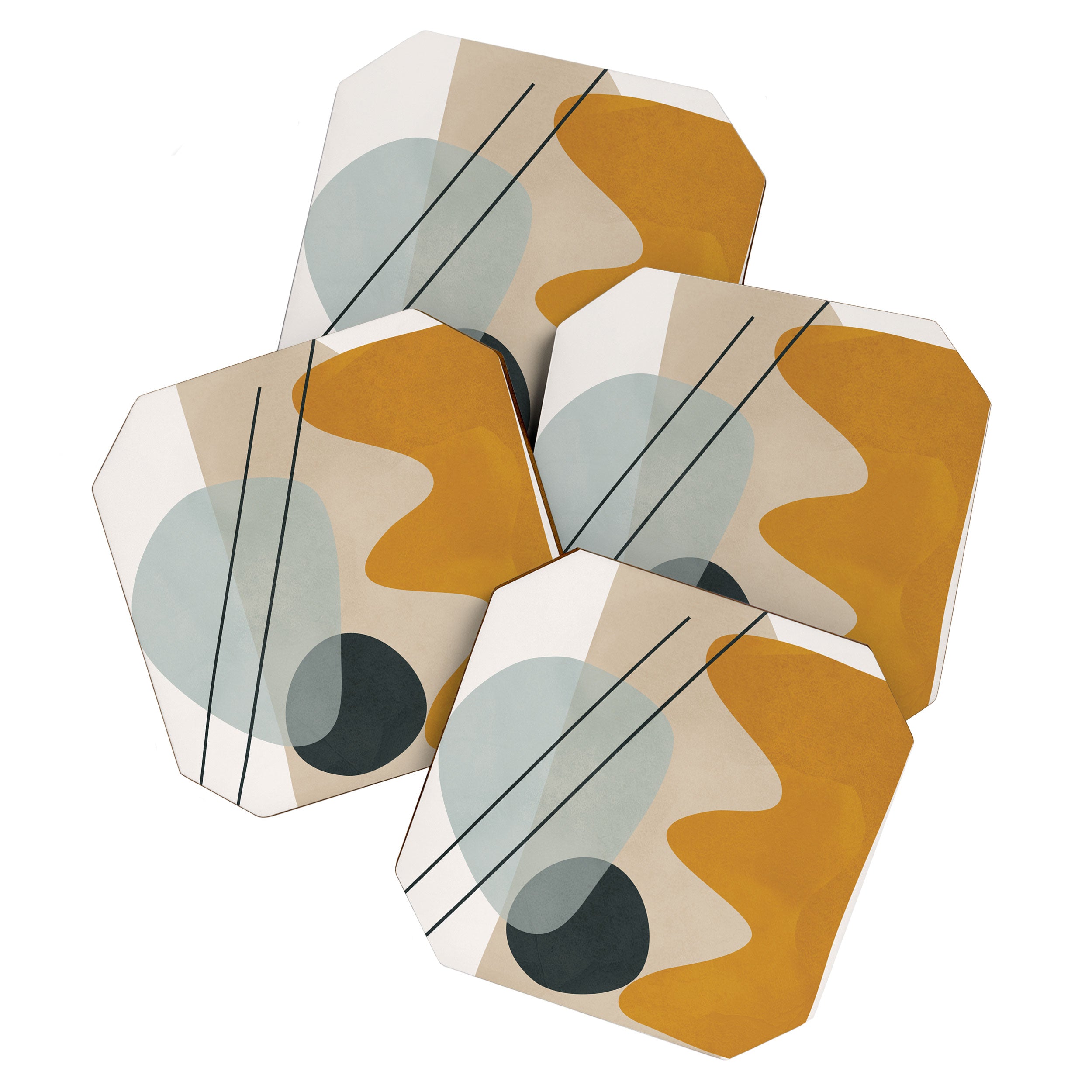 Abstract Shapes No27 Coaster Gallery Image 1