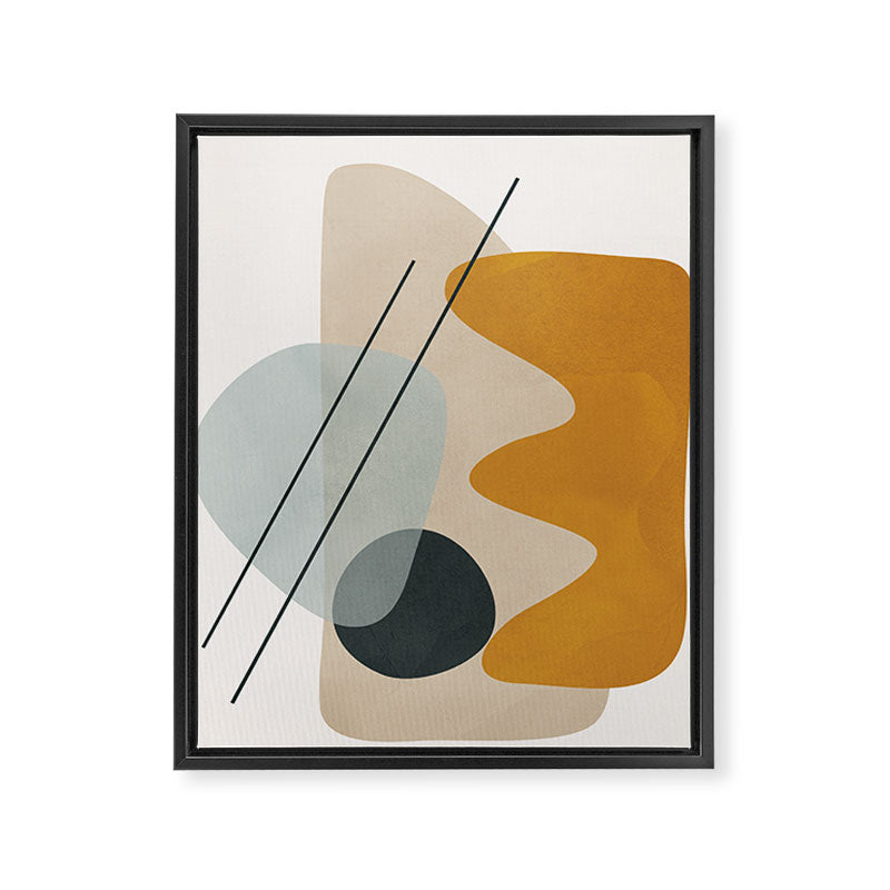 Abstract Shapes No27 Framed Canvas Print Gallery Image 6