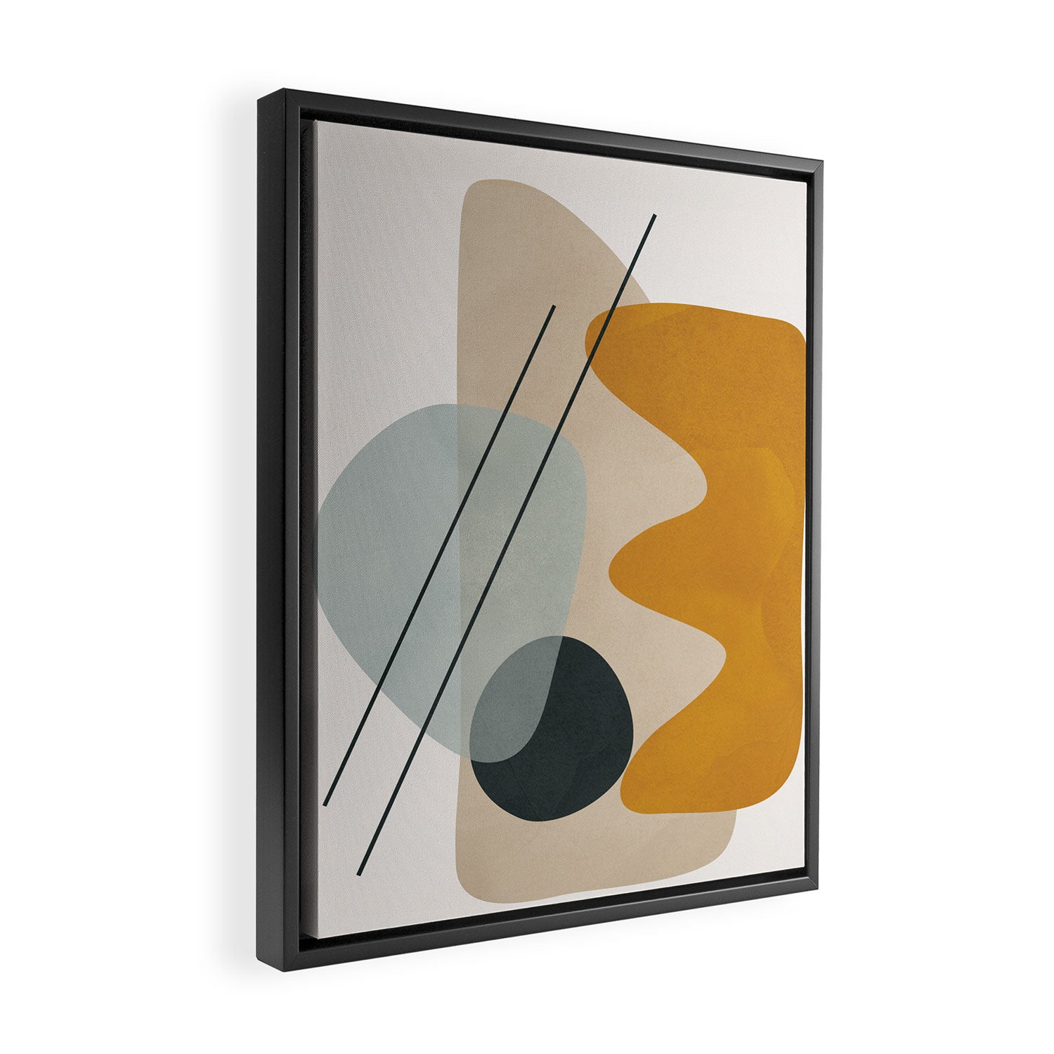 Abstract Shapes No27 Framed Canvas Print Gallery Image 2