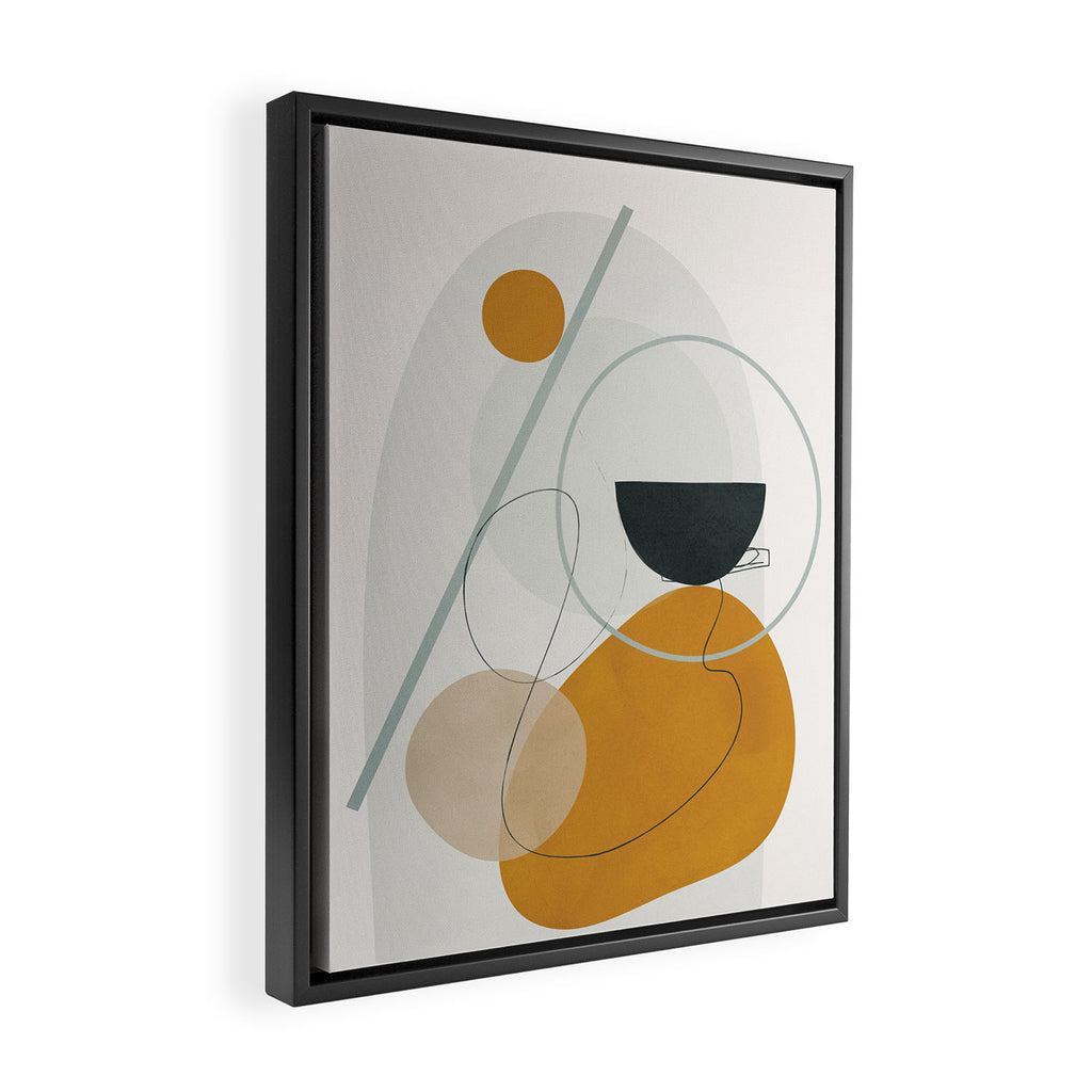 Abstract Shapes No.30 Framed Canvas Print Gallery Image 2