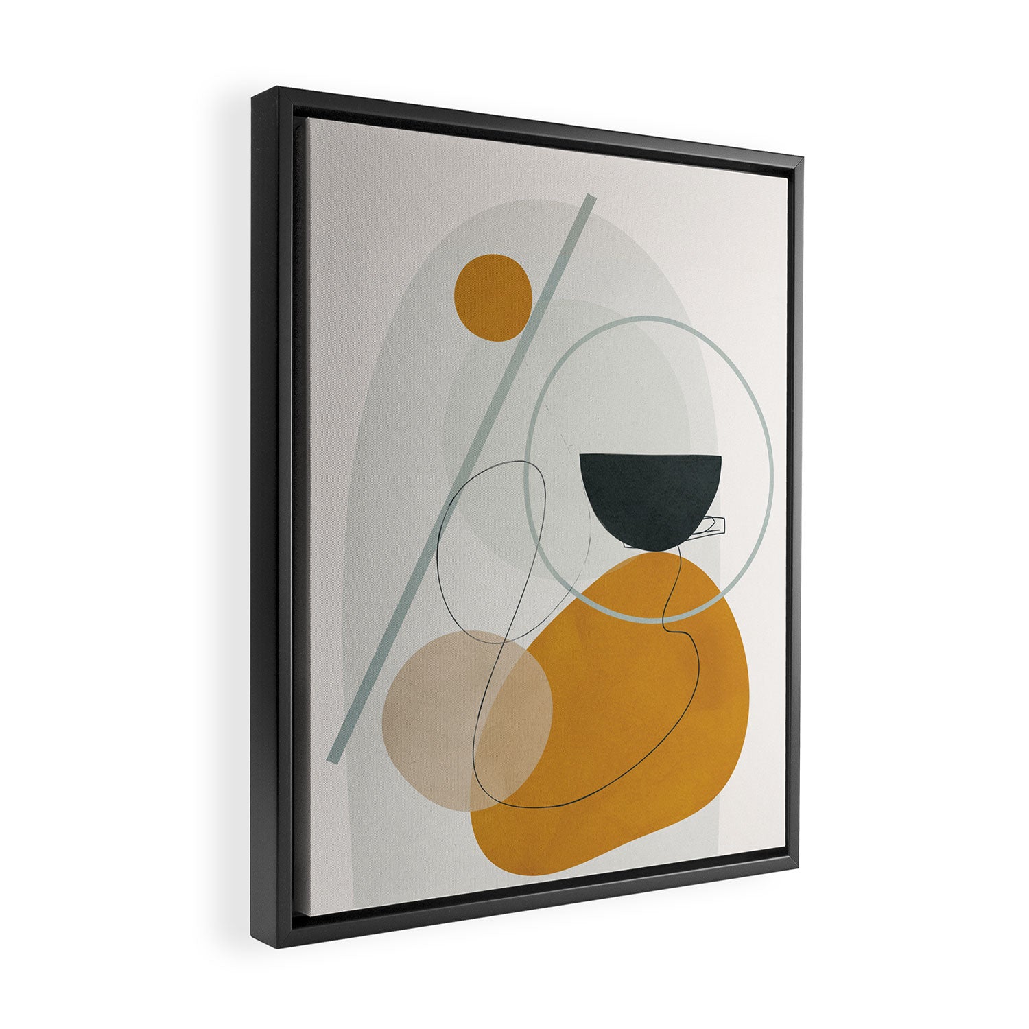 Abstract Shapes No.30 Framed Canvas Print Gallery Image 2