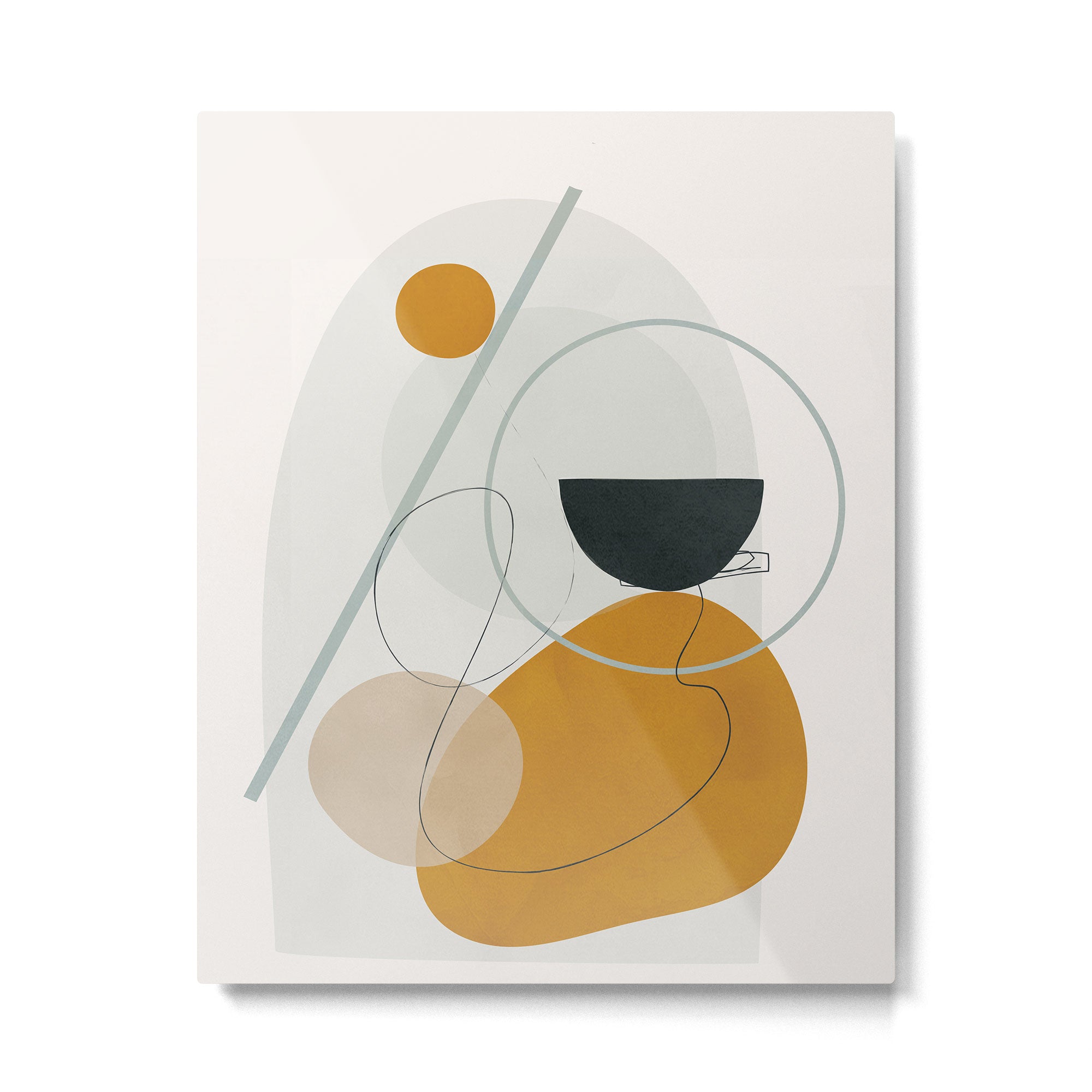 Abstract Shapes No.30 Metal Print Gallery Image 4