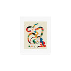 Abstract Snakes in the Flowers 1 Art Print Gallery Image 1