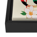 Abstract Snakes in the Flowers 1 Framed Canvas Print Gallery Image 3