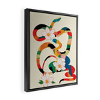 Abstract Snakes in the Flowers 1 Framed Canvas Print Gallery Image 2