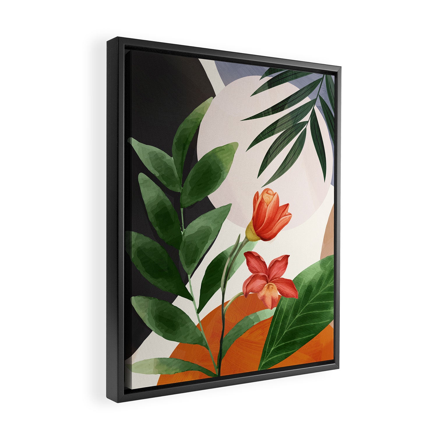 Abstract Tropical Art 12 Framed Canvas Print Gallery Image 2