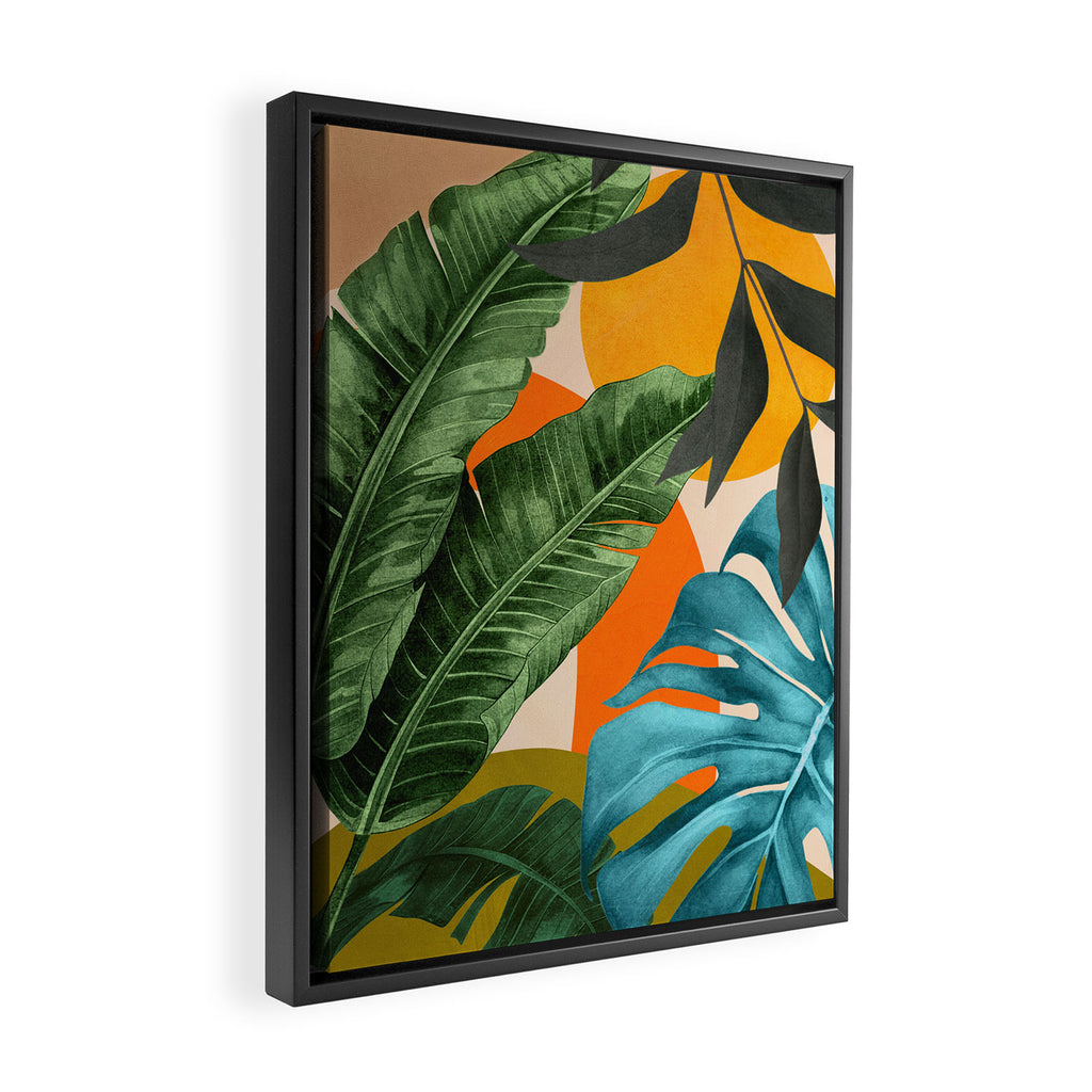 Abstract Tropical Art 15 Framed Canvas Print Gallery Image 2