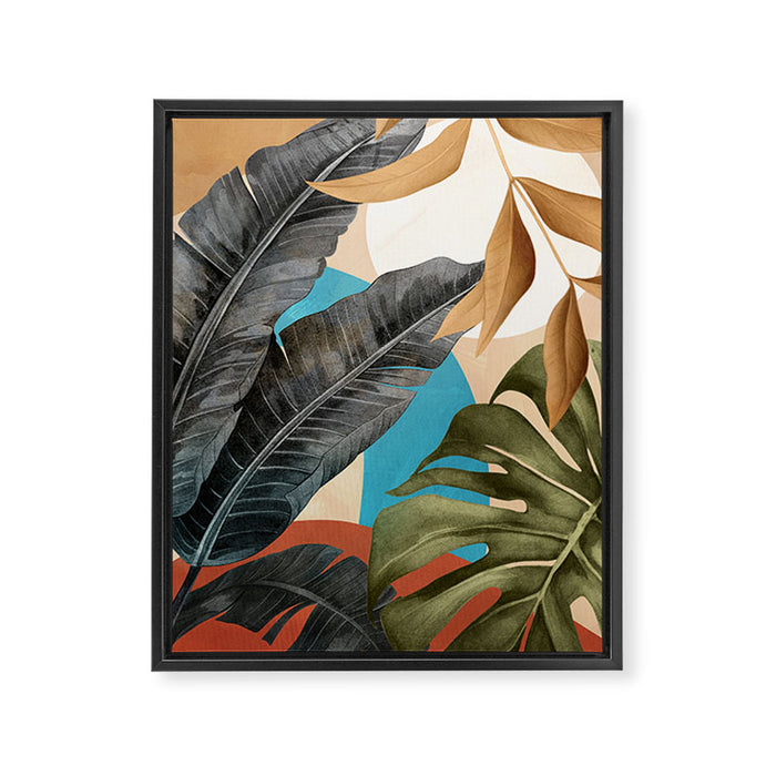 Abstract Tropical Art 16 Framed Canvas Print Gallery Image 1