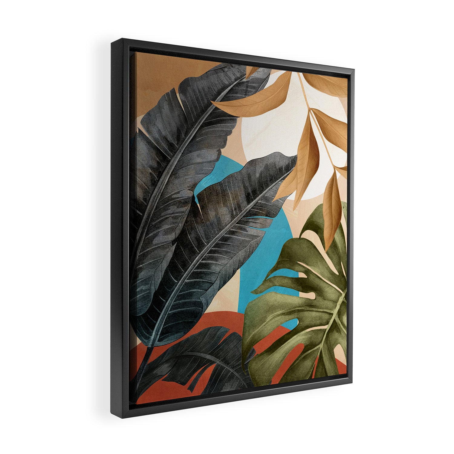 Abstract Tropical Art 16 Framed Canvas Print Gallery Image 2