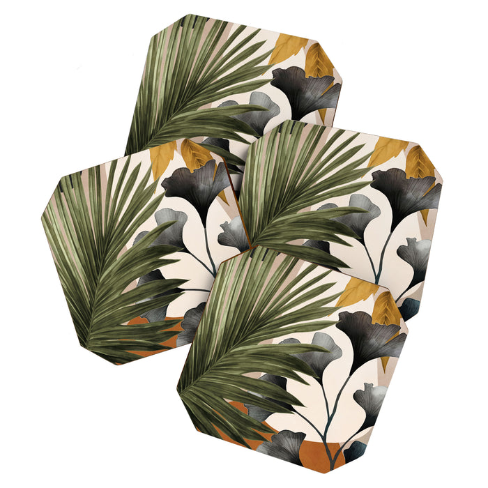 Abstract Tropical Art 17 Coaster Gallery Image 1