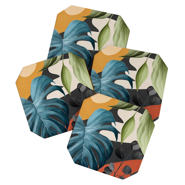 Abstract Tropical Art 19 Coaster Gallery Image 1