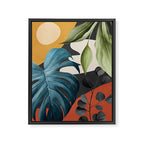 Abstract Tropical Art 19 Framed Canvas Print Gallery Image 6