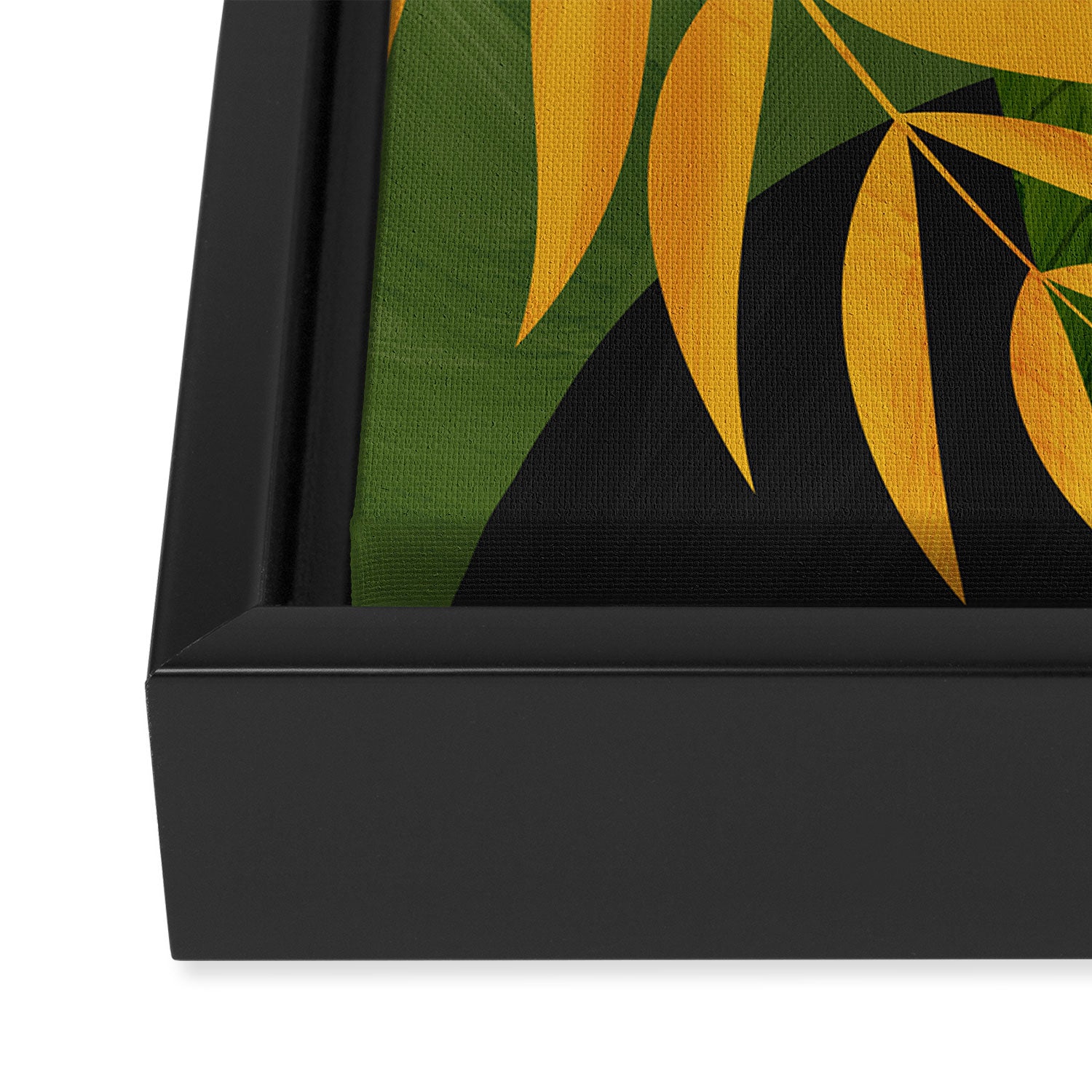 Abstract Tropical Art 2 Framed Canvas Print Gallery Image 3