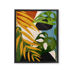 Abstract Tropical Art 2 Framed Canvas Print Gallery Image 6