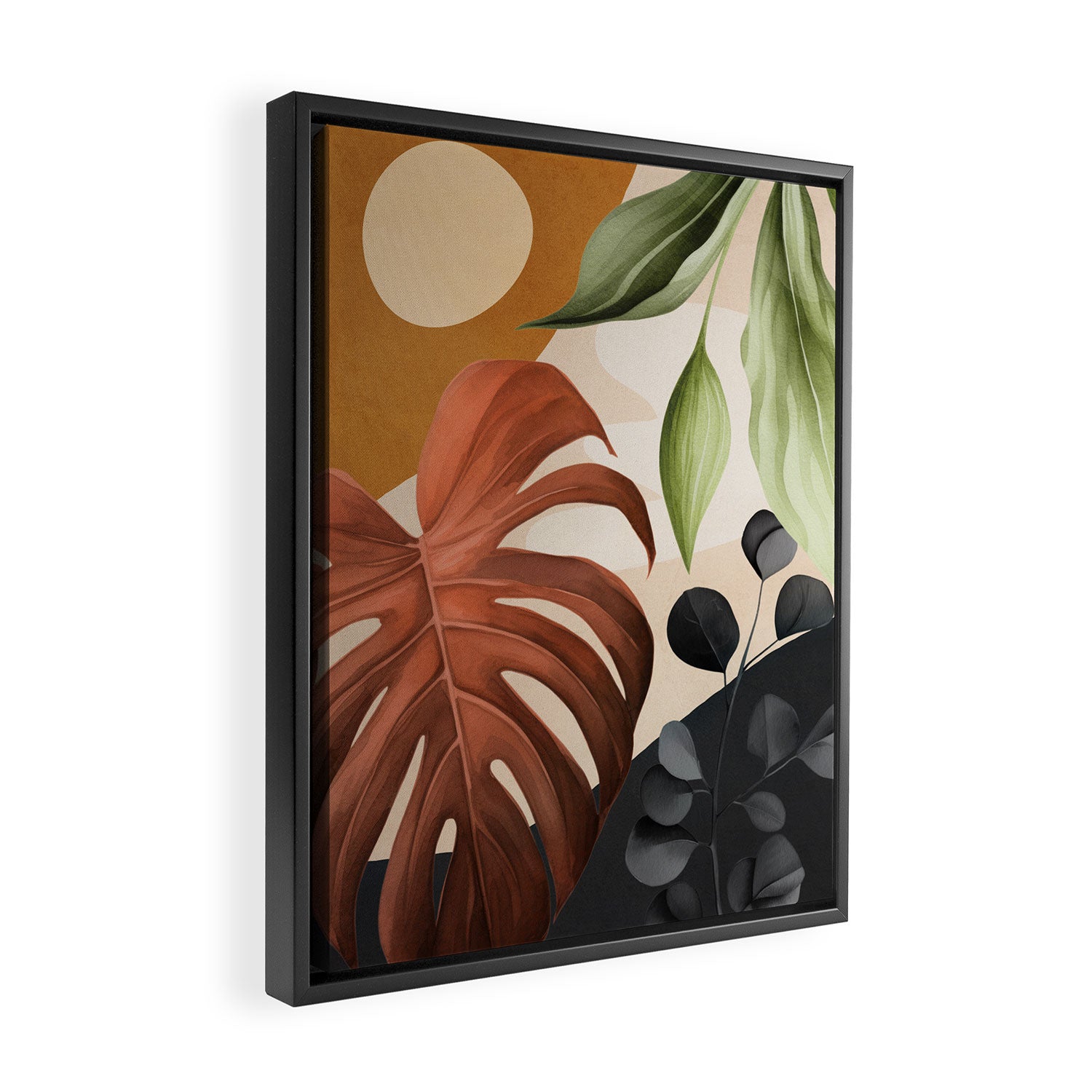 Abstract Tropical Art 20 Framed Canvas Print Gallery Image 2