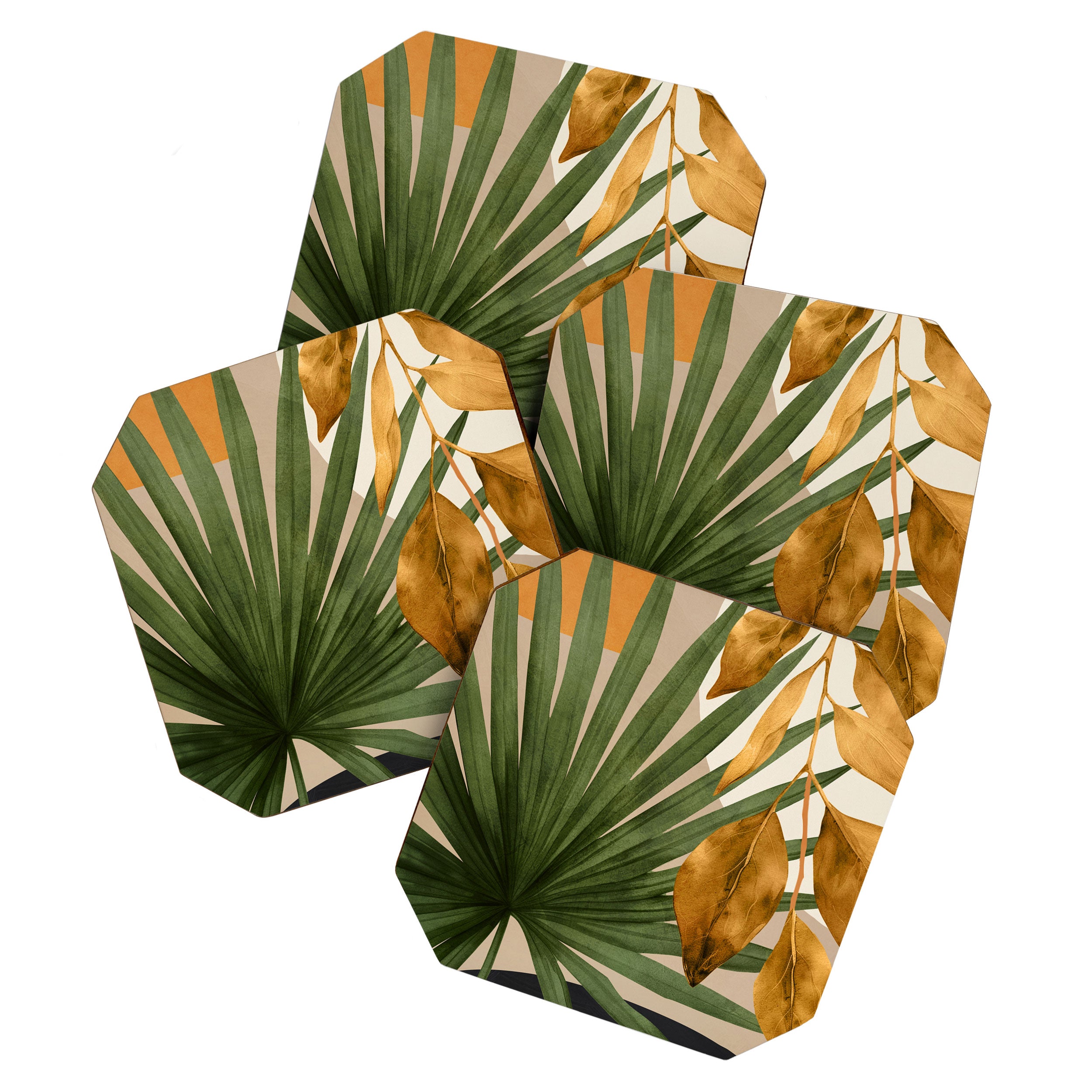 Abstract Tropical Art 21 Coaster Gallery Image 1
