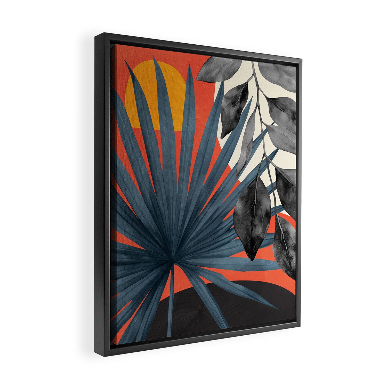 Abstract Tropical Art 22 Framed Canvas Print Gallery Image 2