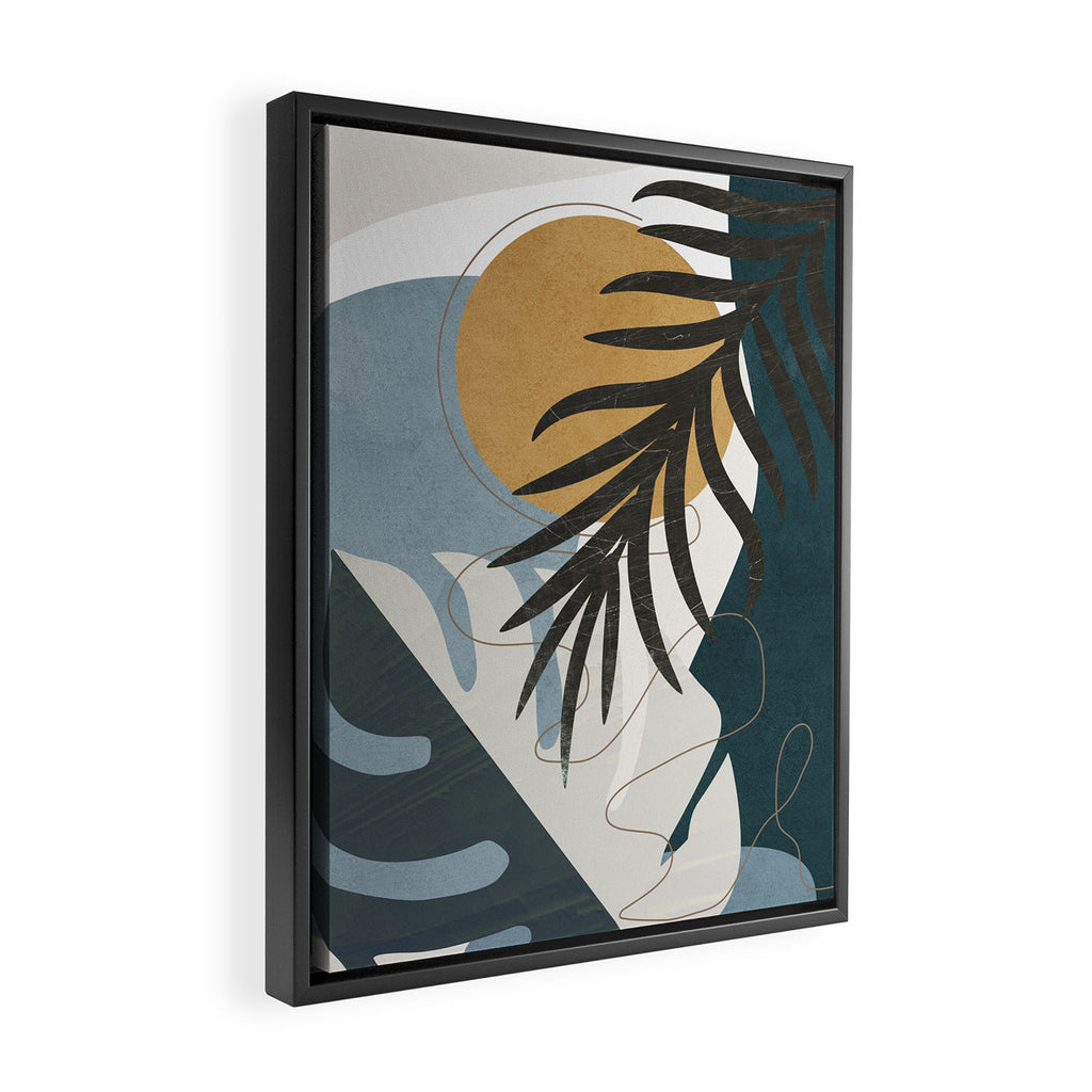 Abstract Tropical Art II Framed Canvas Print Gallery Image 2