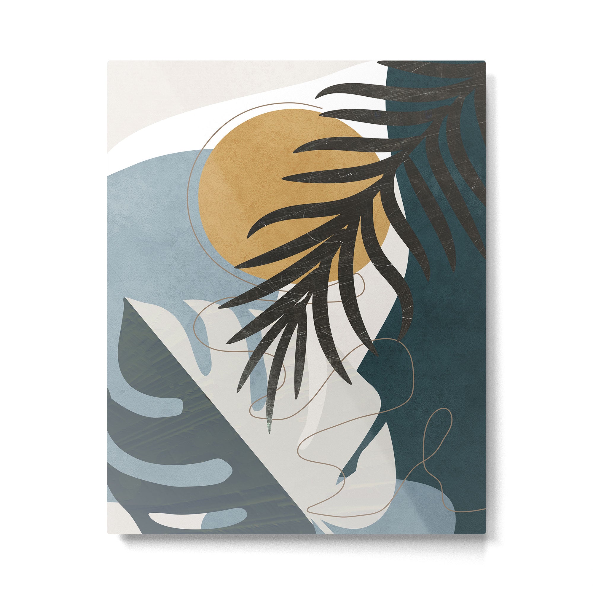 Abstract Tropical Art II Metal Print Gallery Image 4