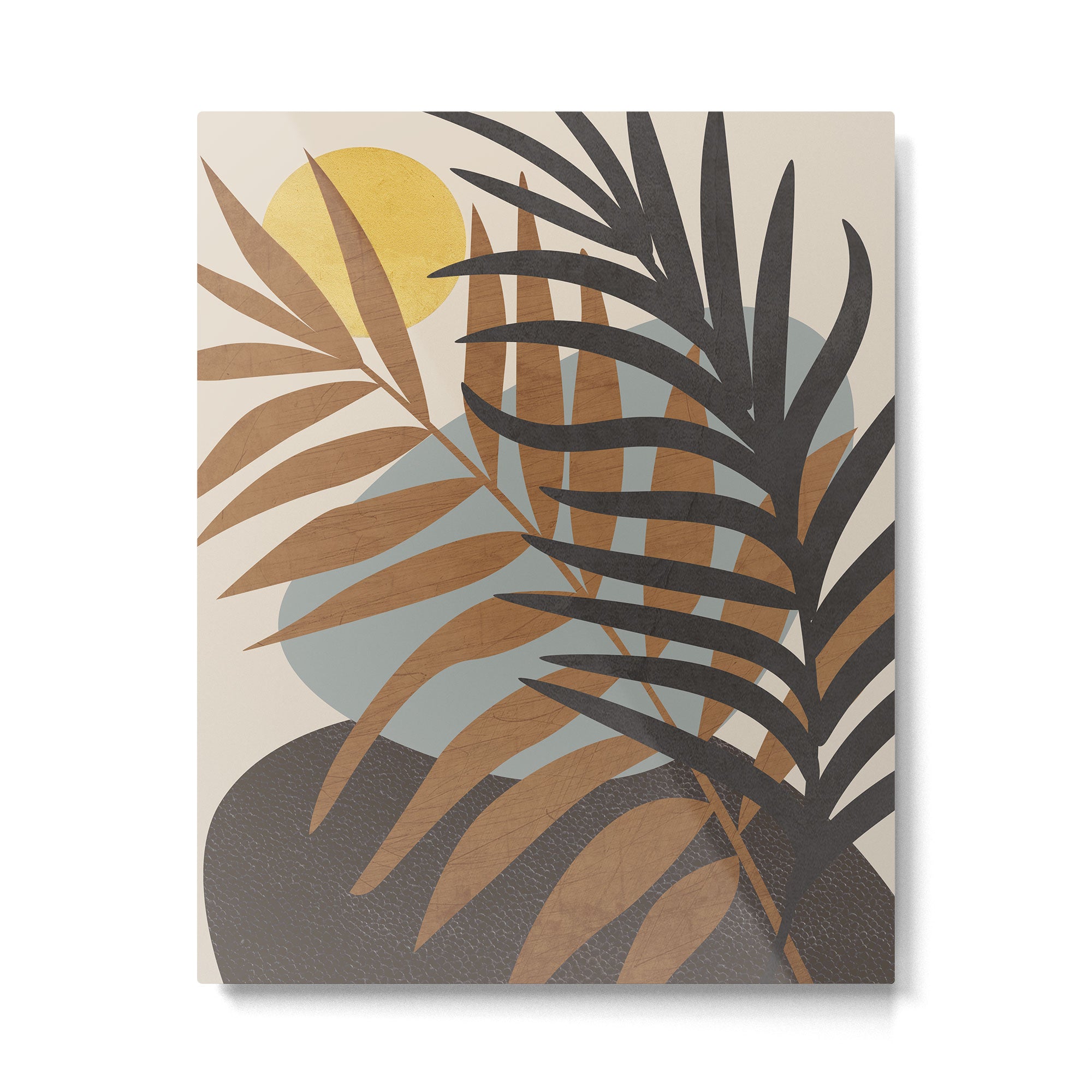 Abstract Tropical Art IV Metal Print Gallery Image 4